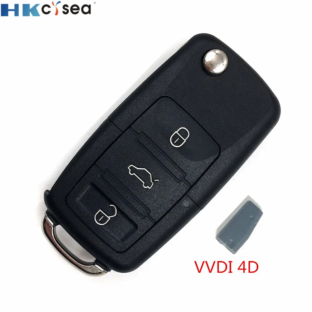 HKCYSEA 1 шт. 3 кнопки Xhorse Автомобильный ключ Удаленная Замена B5 стиль Английская