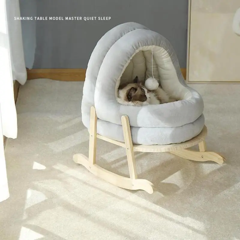 Сетчатое красное кошачье гнездо зимняя теплая Юрта полузакрытый домик для собак