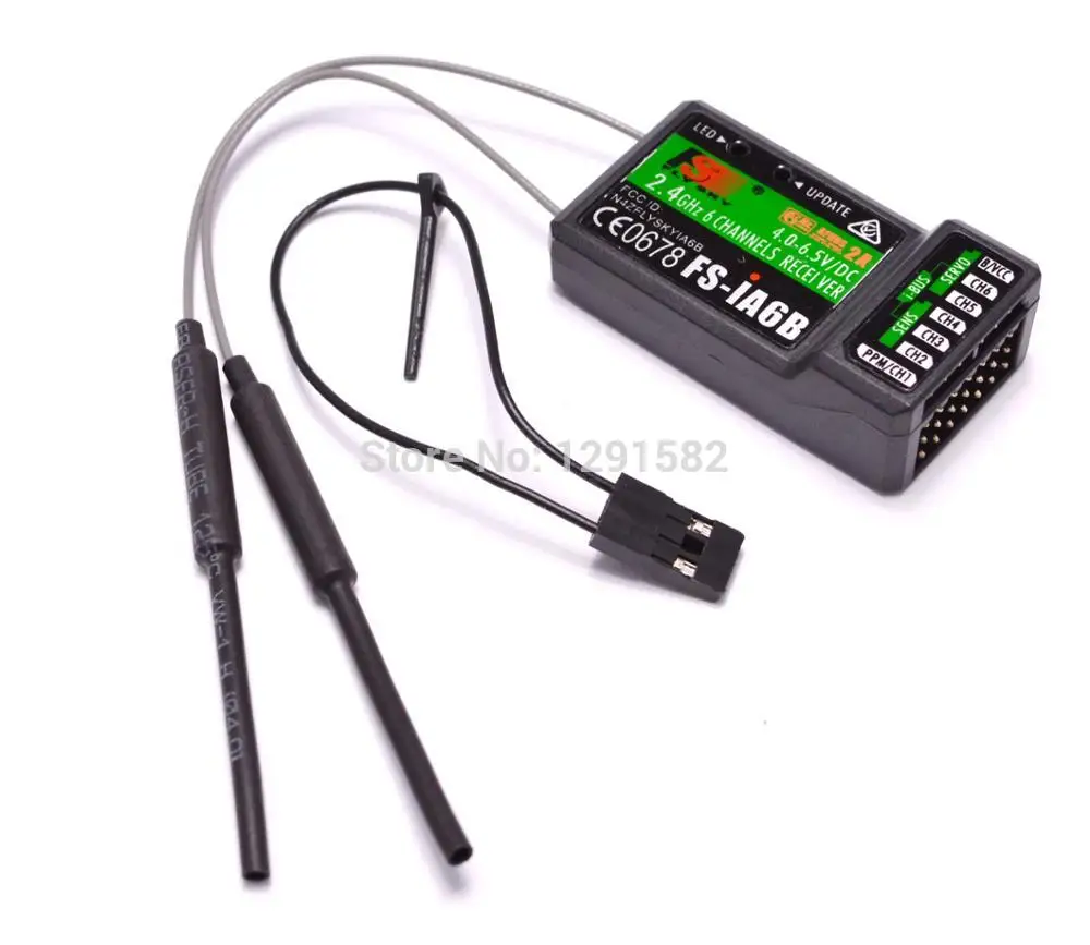 Новый Flysky 2 4G 6CH FS-iA6B iA6B приемник PPM Выход с iBus Порты и разъёмы совместим FS-i4 FS-i6 FS-i10