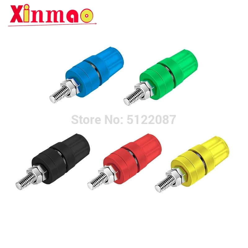 

5 шт. разъем типа «банан» 4 мм разъем 5 шт. 20A разъем типа «банан» M4 * 36 терминал из чистой меди