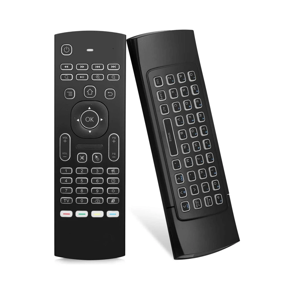 1PCS MX3 Backlit Air Mouse Smart Voice Remote Control 2.4G RF Wireless Keyboard For X96 mini KM9 A95X H96 MAX Android TV Box | Электроника