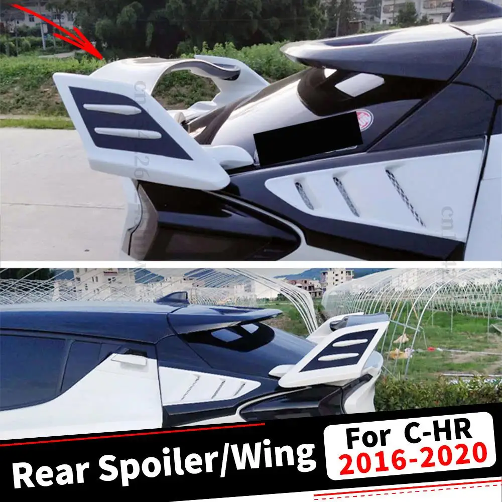 

Roof Rear Spoiler Wing Carbon Fiber Modification Splitter Diffuser Body Kit Refit For Toyota CHR C-HR 2016 2017 2018 2019 2020