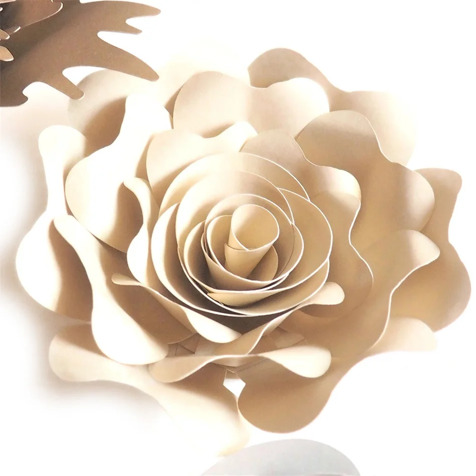 Набор бумажных цветов и листьев ручной работы Декорации для свадебных торжеств