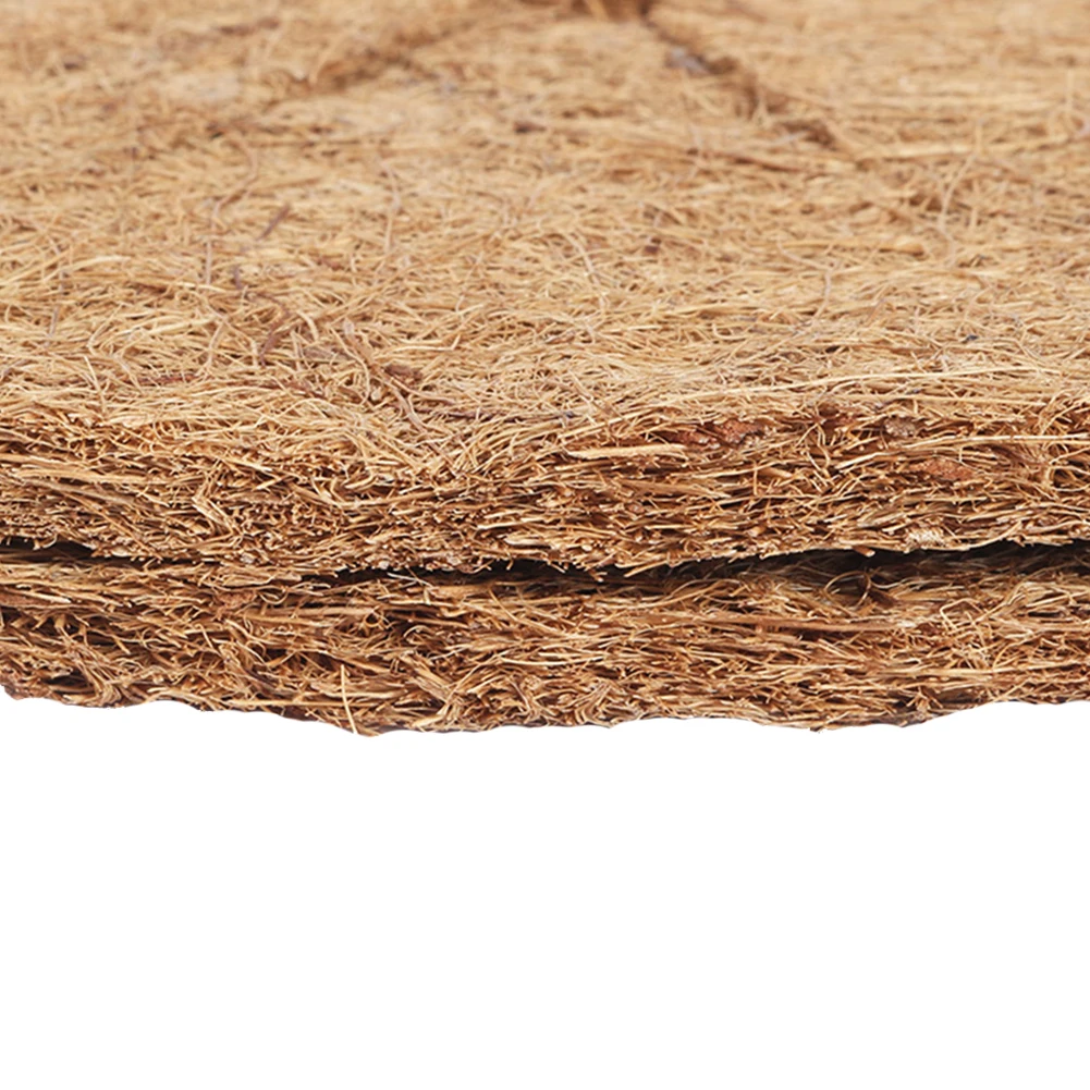 

10pcs/pack Round Non Toxic Outdoor Garden Hotel Flowerpot Weeds Protection Mattress Liner For Hanging Basket Coconut Fiber Mat