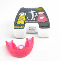dental orthodontic mrc j2myobrace j2 teeth trainer medium hardness materialbrace j2 pink and blue