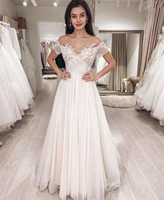 robe de marie a line princess wedding dress 2022 short sleeve lace applique button vestidos de novia charming white %d0%bf%d0%bb%d0%b0%d1%82%d1%8c%d0%b5 2022