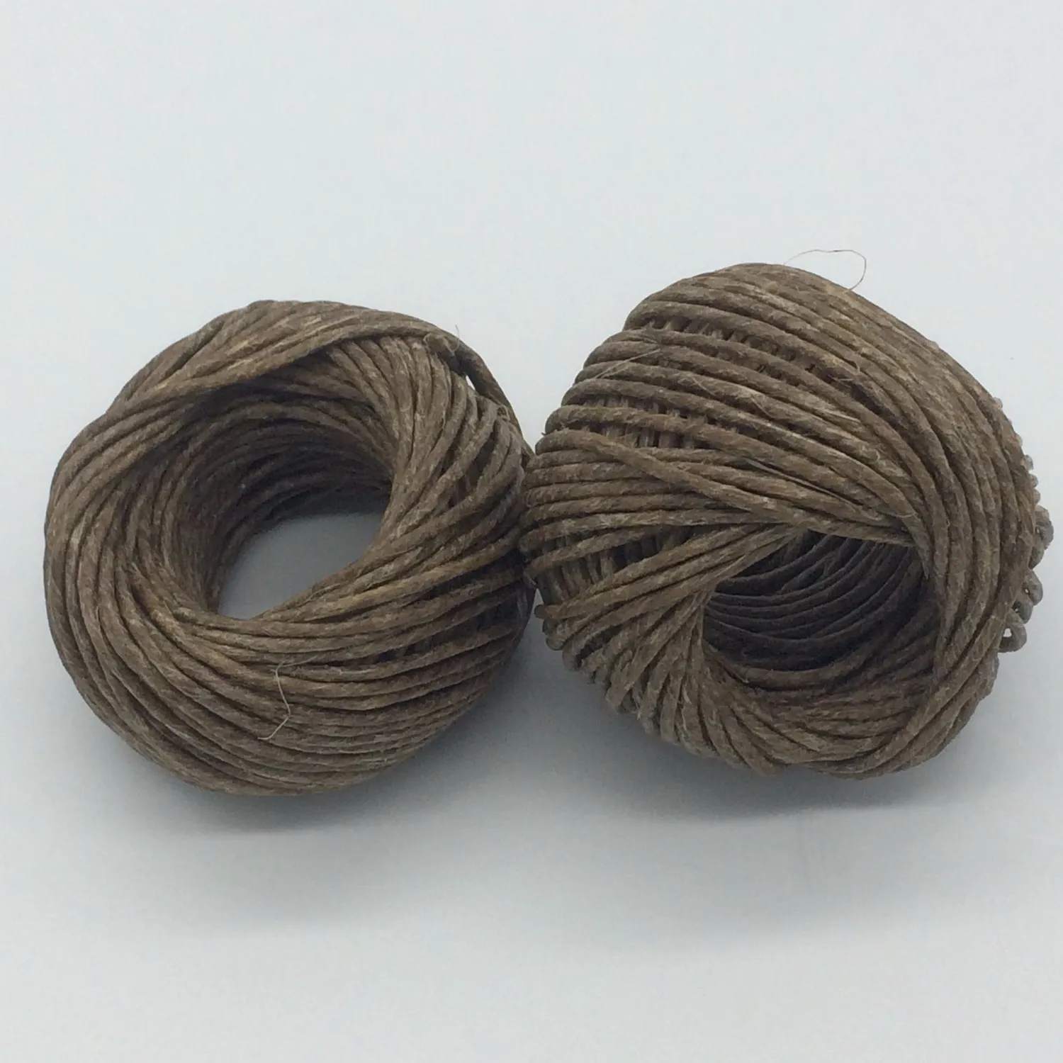 2pcs/lot beeswax organic hemp wick 2mm 50feet , dark color natural hemp twine used in candle, smoking