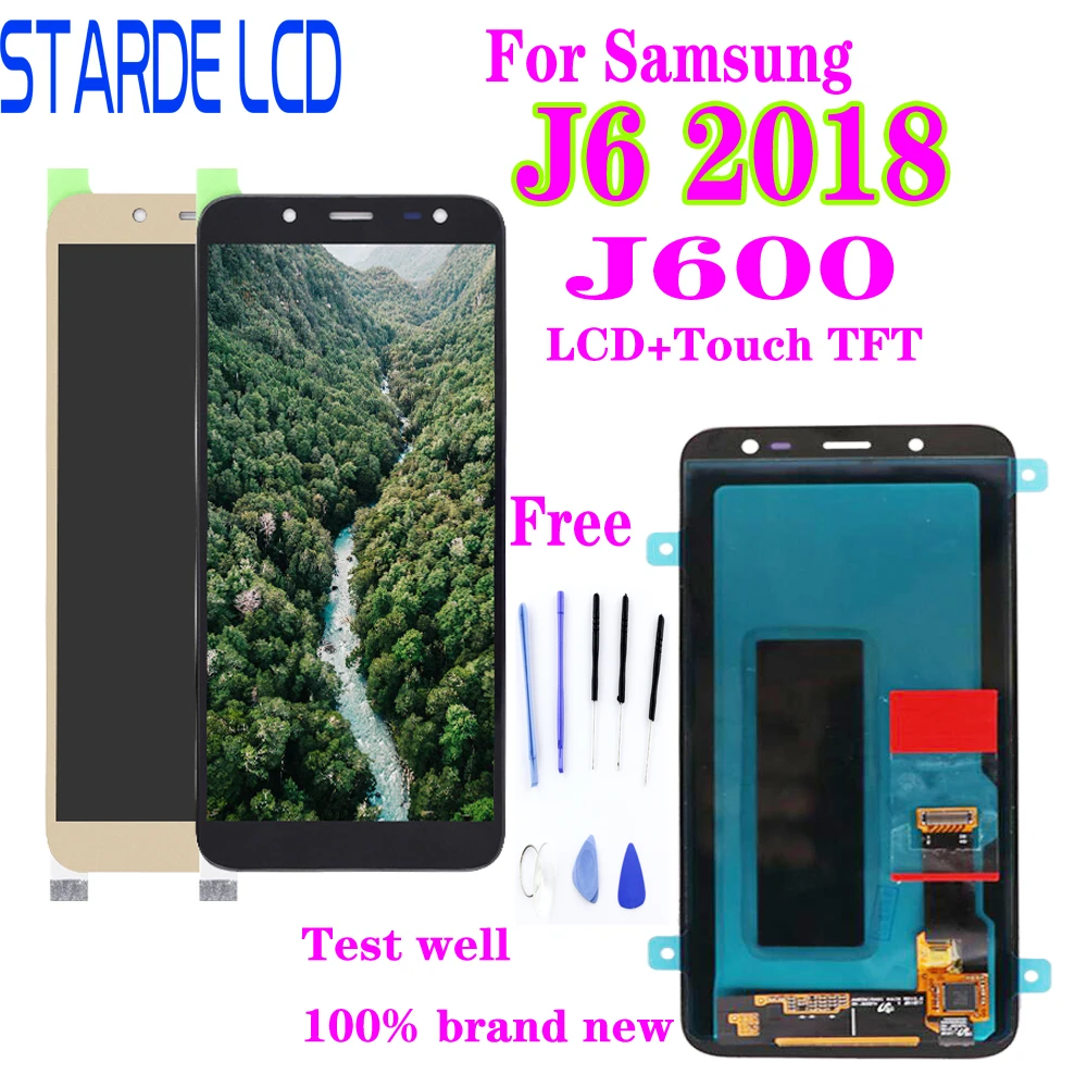 TFT 5,6 дюймов для Samsung Galaxy J6 2018 LCD J600 J600G SM-J600 SM-J600G Lcd дисплей сенсорный экран дигитайзер в сборе