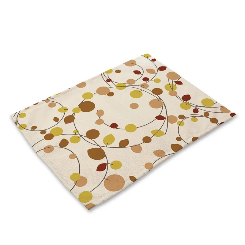 1 шт. Ocean геометрический Мрамор шаблон Настольный коврик Салфетка под тарелку с