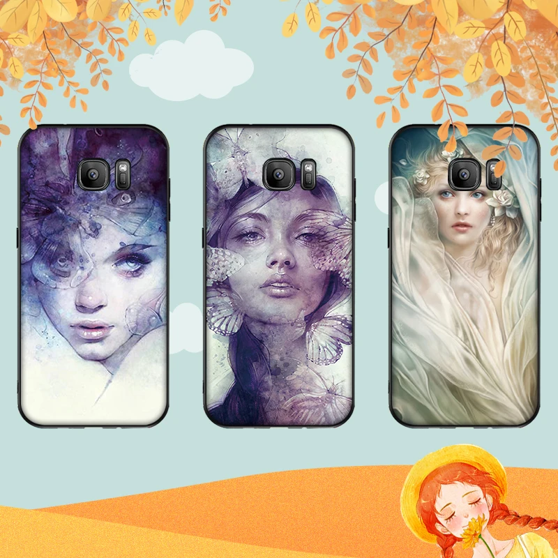Чехлы для samsung S8 S9 S10 Plus Dream butterfly girl NOTE 8 9 M10 M20 M30 S6 S7 Edge чехол телефона подарок |