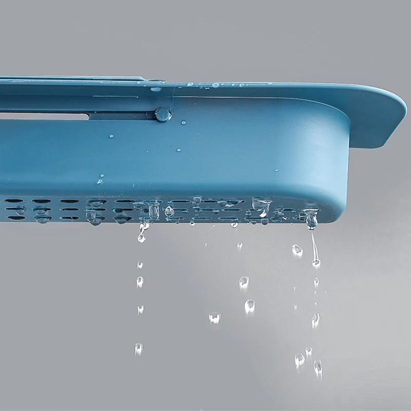 

Telescopic Sink Kitchen Drainer Rack Storage Basket Bag Faucet Holder Adjustable Bathroom Holder Sink Kitchen Accessorie