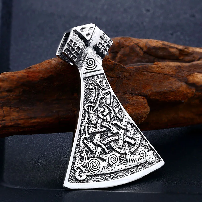 men exquisite Viking Axe Pendant Necklaces Jewellery Goth Male Scandinavian Norse Vintage Women Jewelry | Украшения и аксессуары