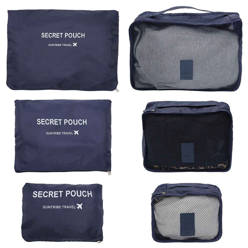 

6x10 PCS Luggage Travel Storage Bag Set for Clothes Portable Tidy Organizer Wardrobe Suitcase Pouch Case Shoes Packing Cube Bag