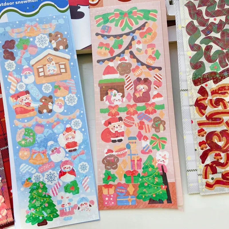 

Christmas Children Cartoon Stickers Christmas Decoration Stickers Hand Account Stickers Stickers Animal Stationery Stickers