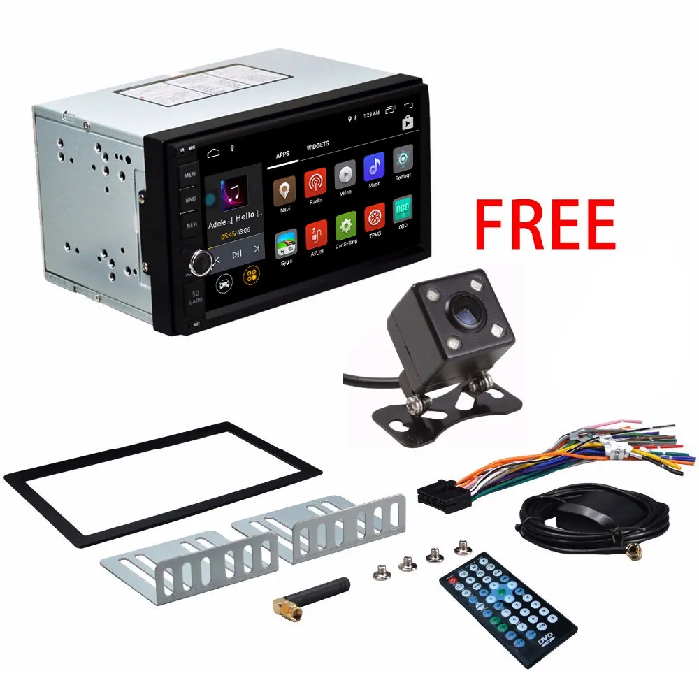 Автомагнитола 2DIN Android 9 0 2 ГБ + 16 DVD радио GPS Wifi Bluetooth четырехъядерный процессор