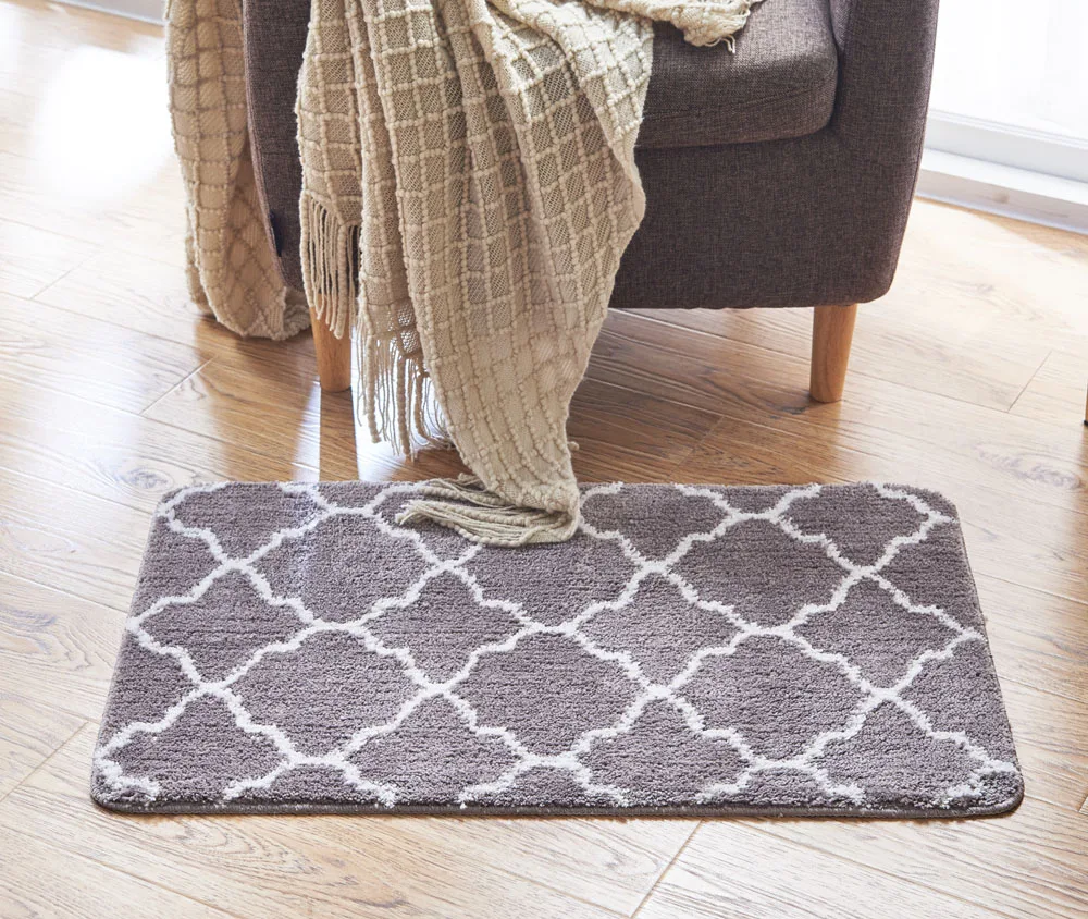 Moroccan Trellis Design Area Rug, traditional lattice bedside carpet,Modern Design Perfect for Any Floor
