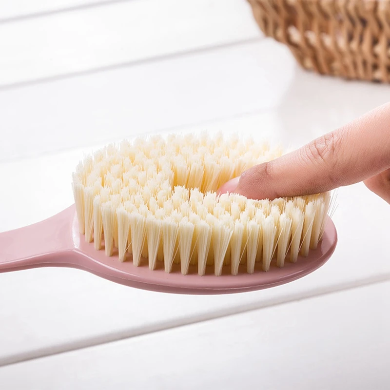 

Bath Brush Long Handle Scrubber Skin Massage Brush with Bath Pillow, Bathtub Spa Pillow