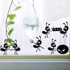 Креативные движущиеся настенные наклейки муравьи, домашний декор для детской комнаты, спальни, кухни, обои, виниловые художественные наклейки, наклейки