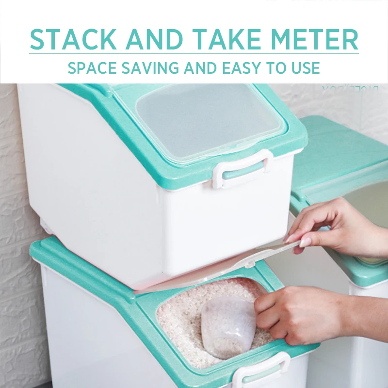 Контейнер для хранения зерновой муки влагостойкий большой емкости | Дом и сад