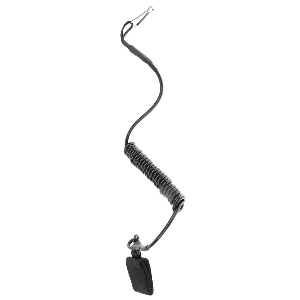 

Черная многофункциональная катушка для шнурка с зажимом и защелками, быстрый спуск 50 см