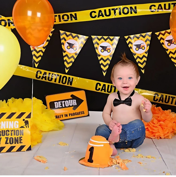 Строительные шары на день рождения для автомобилей вечерние украшения гелиевый