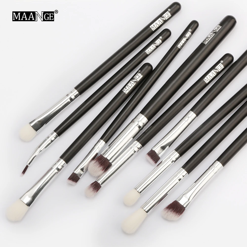 MAANGE 3/6/10 шт набор кистей для макияжа Pro Пудра Тени век подводка глаз смесь бровей