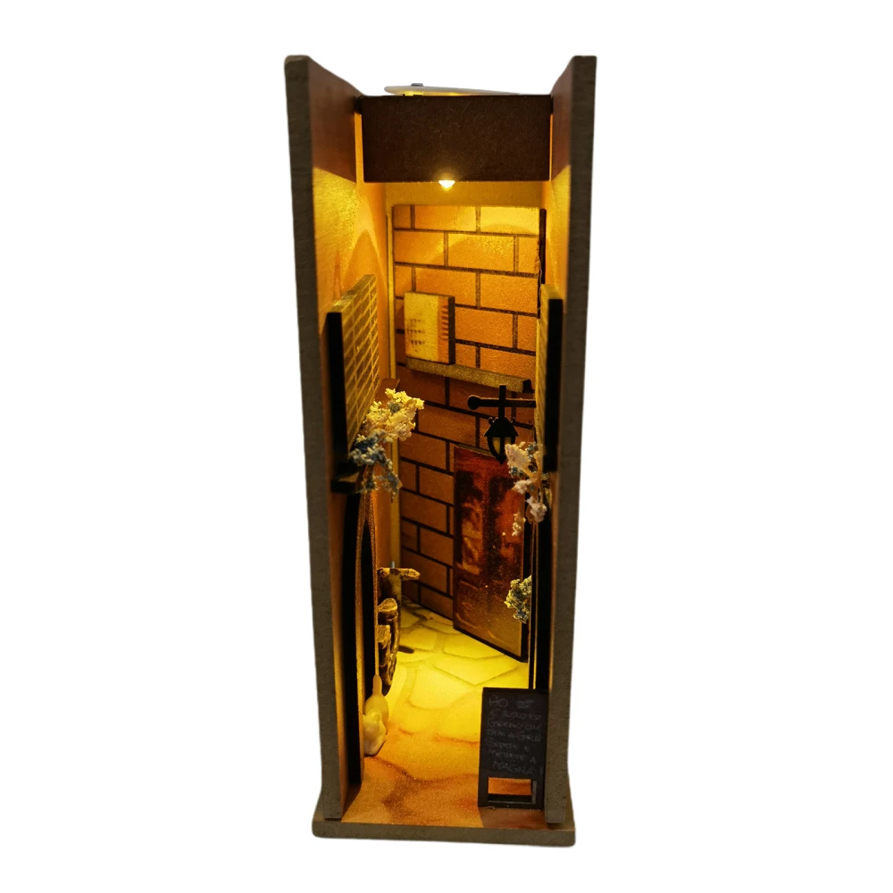 

Bookshelf Kits Model Alley Woodwork Shelf Insert Ocean Roombox Models Home Decoration New Toys Gifts Italian Style Plug-in