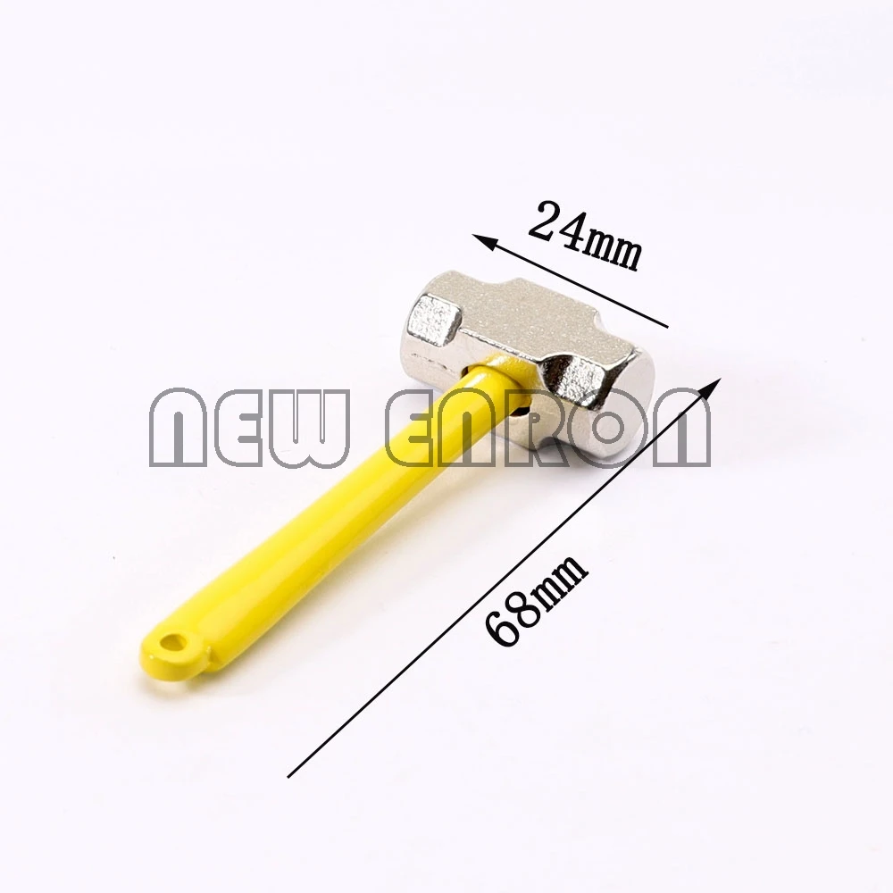 

NEW ENRON Mini Hammer Hoe Metal Decoration for 1/10 RC Crawler Car Traxxas TRX4 Axial SCX10 90046 D90 Tamiya CC01