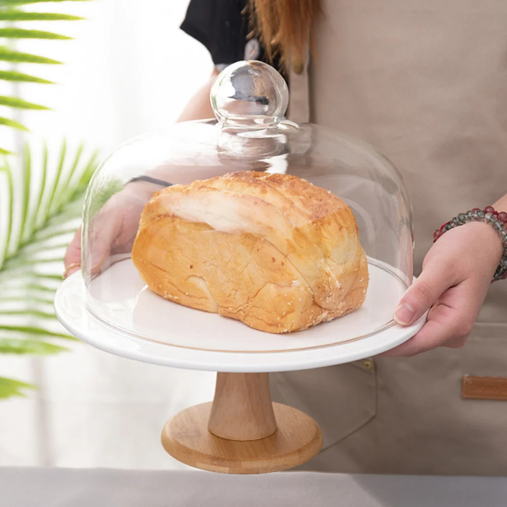 

Creative Cake Stand Wedding Dessert Rack Decorative Pastry Plate with Lid