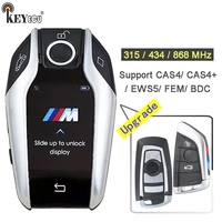 KEYECU  315 / 434 / 868MHz CAS4 CAS4+ EWS5 FEM BDC System Keyless-Go Modified Boutique Smart LCD Key Fob for BMW 3 5 7 Series