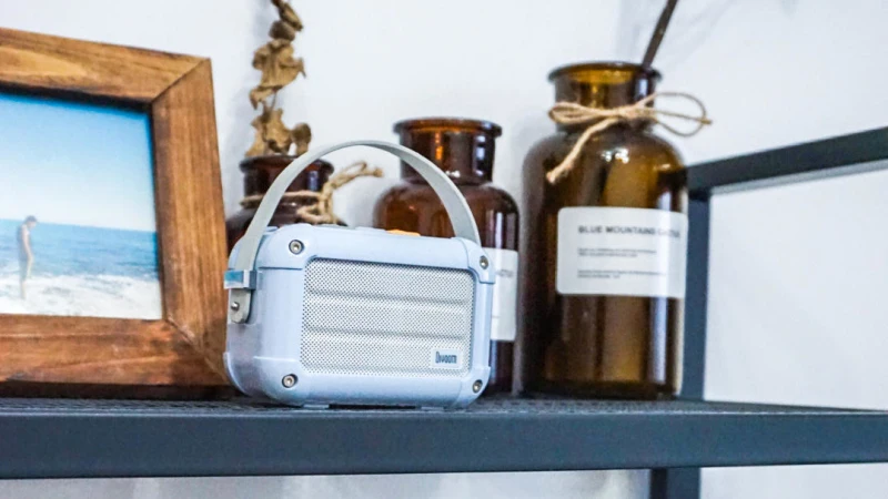 Отличный Divoom Macchiato Bluetooth беспроводной динамик Smog Синий металл радио открытый портативный ручной музыкальный плеер сабвуфер