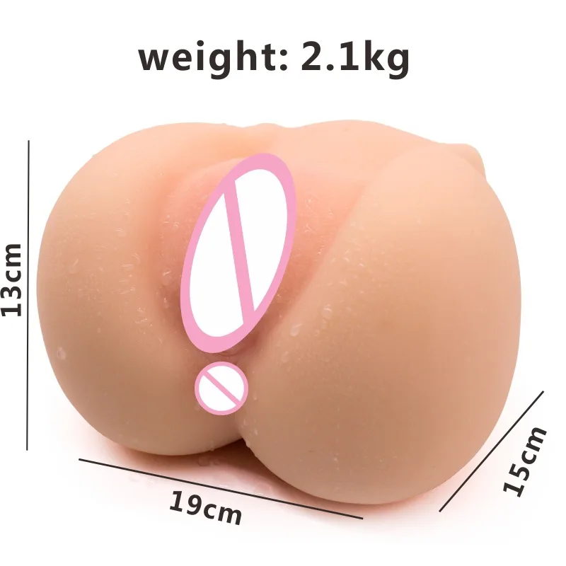 Sex Doll Silicone Big Ass 3D Artificial Vagina Double Channels Toys for Men Male Masturbator Cup Masturbate Man | Красота и здоровье