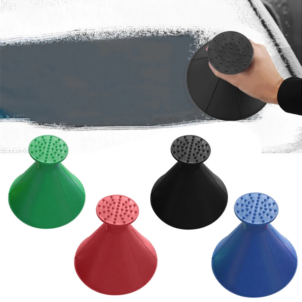 

2Pcs/Set Winter Snow Remover Funnel Multifunction Outdoor Glass Car Windshield Sting Deicing Tool Durable Snow Removing Tool