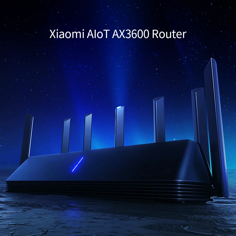 Wi Fi роутер Xiaomi AIoT AX3600 с 6 антеннами высоким коэффициентом усиления