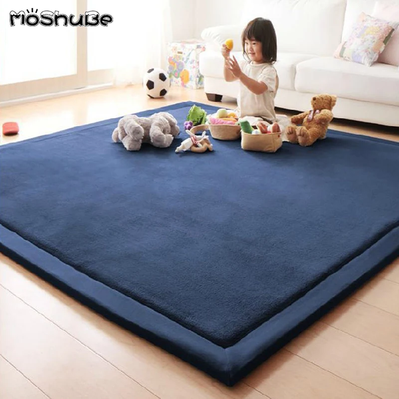 Детские игровые коврики из кораллового флиса толщиной 2 см плед коврик для