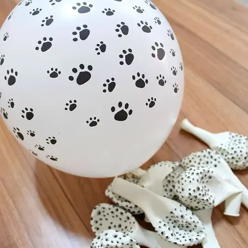 10pcs/Lot 12Inch Paws Print Dog Party Latex Balloons Kids Birthday Gift Baby Shower Pet Toys Christmas Decoration Globos - купить по