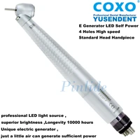 coxo dental high speed 4 hole 45 degree surgery self power led standard head handpiece cx207 fd sp