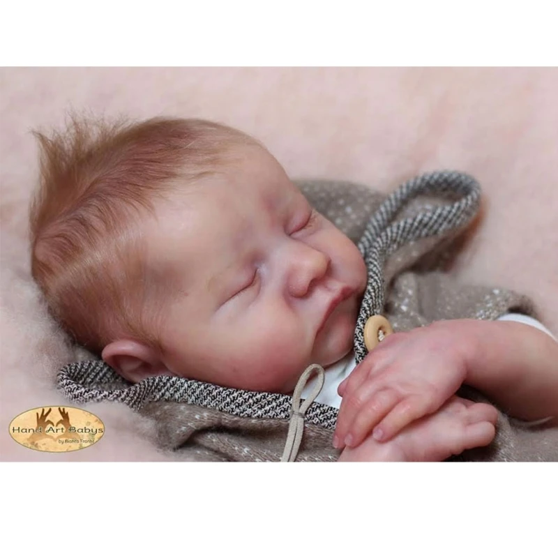 

Reborns Doll Kit 21 inch Blank Unpainted Baby Dolls DIY Handmade Lifelike Realistic Set Mould with Head Full Limbs & Body Cloth