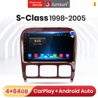 Автомагнитола Junsun, 4 Гб + 64 ГБ, мультимедийный плеер для Mercedes Benz S Class W220, S280, S320, S350, S400, S430, S500, S600 1998-2005, навигация