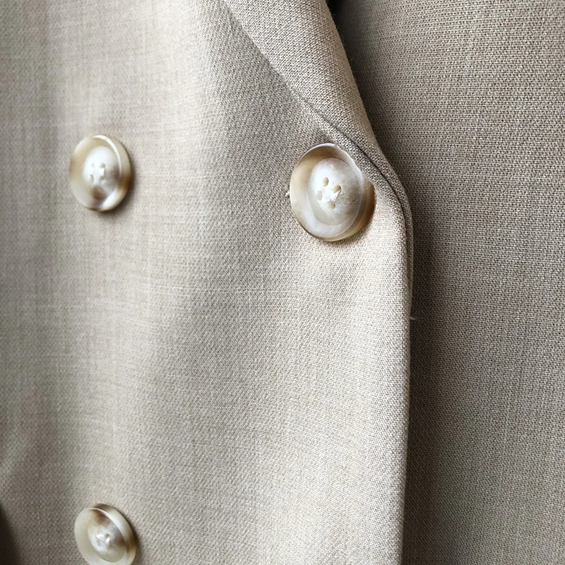 

2020 Fashion Women Spring Autumn Jackets Female Loose Suits Coat Feminino Office Lady Double Breasted Blazers Outerwear WB59