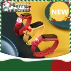 Силиконовый ремешок для браслета Mi Band 6, Nfc, резиновый ремешок Iwatch для Xiaomi Mi Smart Band 6 5 4 3, новогодний смарт-браслет Mi