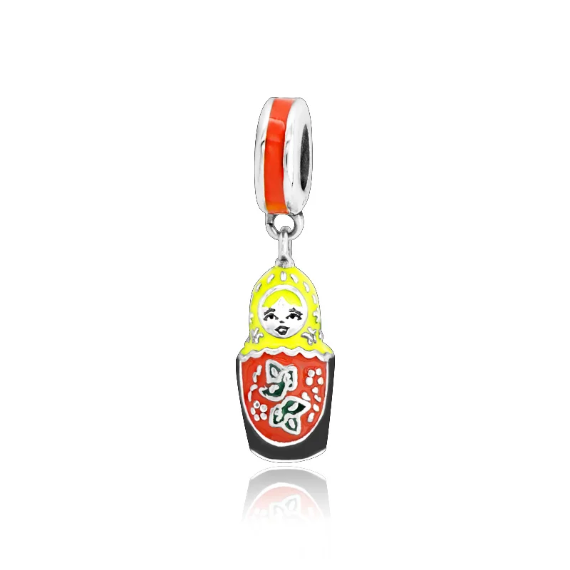 Classic 925 Sterling Silver Matryoshka Doll Charm Beads fit Original pandora Bracelets Women DIY Jewelry | Украшения и аксессуары