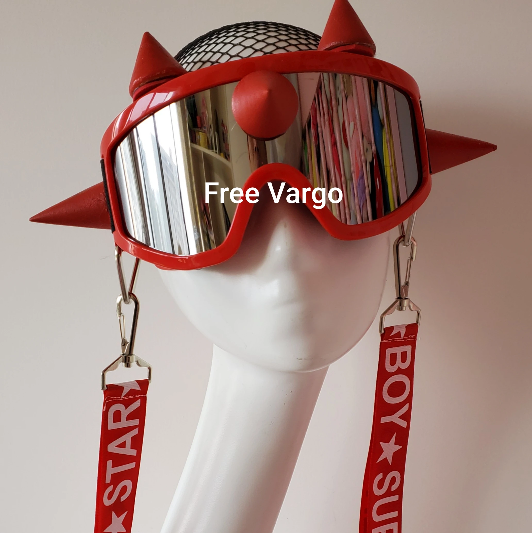 Голографические очки &quotгорящий человек&quot для ночного клуба шипы в стиле панк