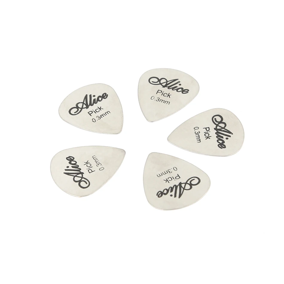 20 stücke alice edelstahl dreieck form metall gitarre picks 1 picks fall akustische elektrische gitarre 03mm free global shipping