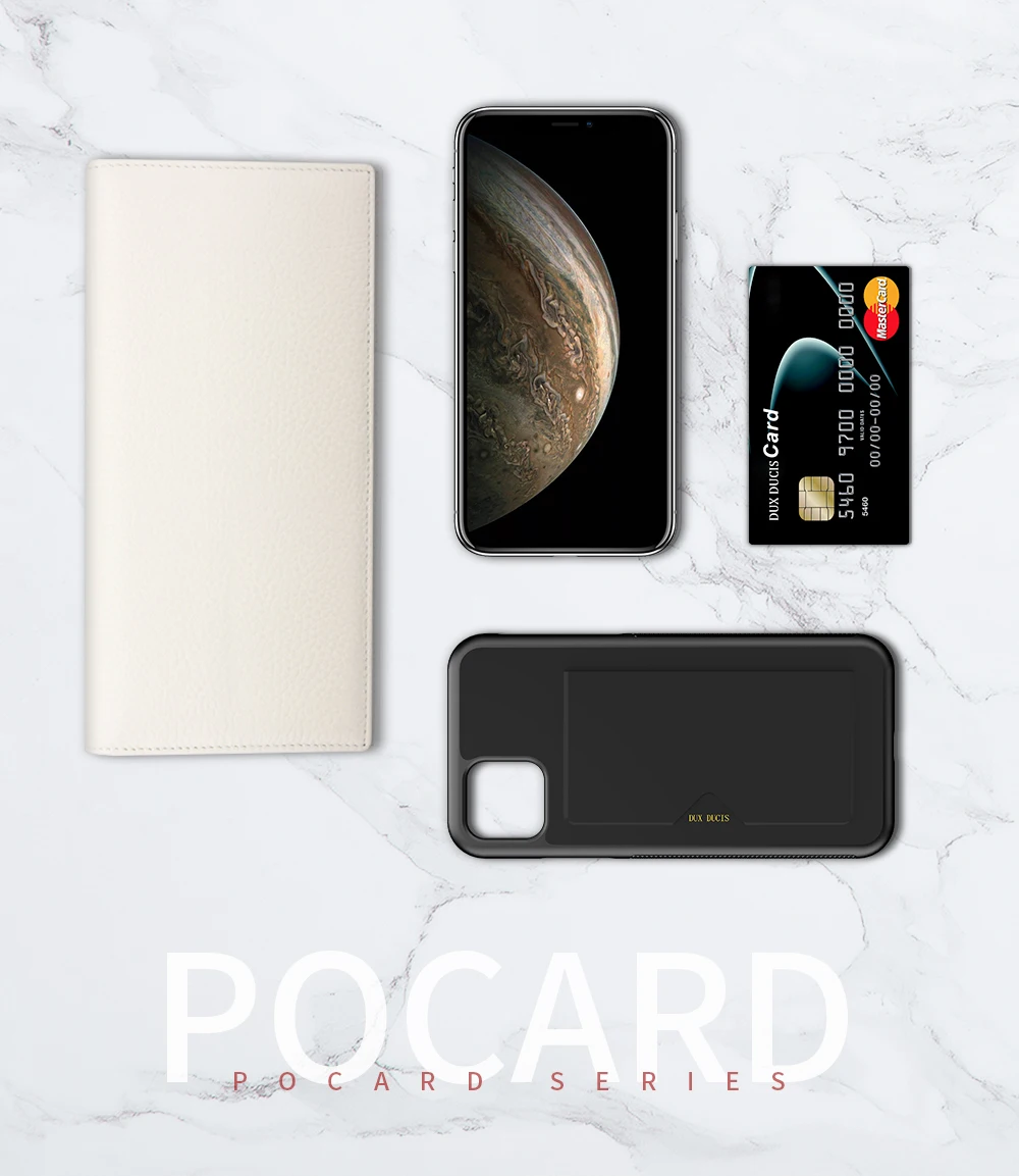 DUX DUCIS PU кожаный чехол для карты для iPhone 11 Роскошный кошелек карта задняя крышка для iPhone 11 Pro Max противоударный чехол Funda