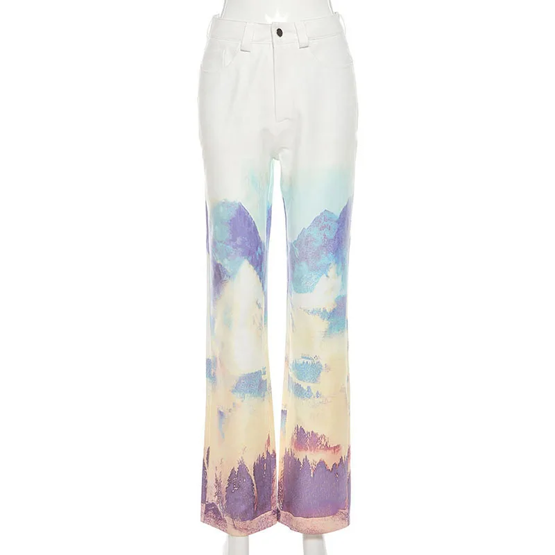 

Pants for Women Women's Joggers Clothing Wide High Waist Sweatpants Tie-Dye Trousers Plus Size Harajuku Y2K Classic Streetwear