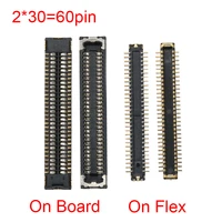 2pcs 60 pin lcd screen display flex fpc connector plug on board for huawei p20promate20 promate 20 rsmate 20prop20 pro