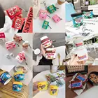 Милый мультяшный чехол для наушников AirPods 1 2 3D, мягкий силиконовый чехол для беспроводных bluetooth наушников, защитный чехол для Airpods Pro