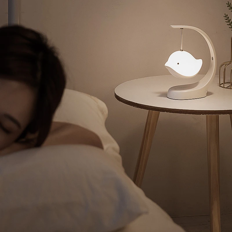 

Bluetooth Music Night Light Cute Birds Lamp with Touching Sensor Rechargeable Color Changing for Children Bedroom Hogard