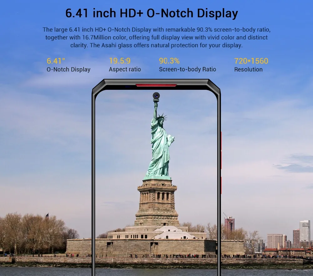 OUKITEL K13 Pro 6,41 ''11000 mAh 4GB 64GB смартфон MT6762 Восьмиядерный Android 9,0 NFC мобильный телефон с функцией распознавания лица 5 V/6A Быстрая зарядка